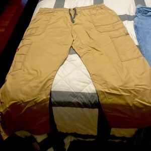 Dickies tan baggy jean with dark blue stripes size XL